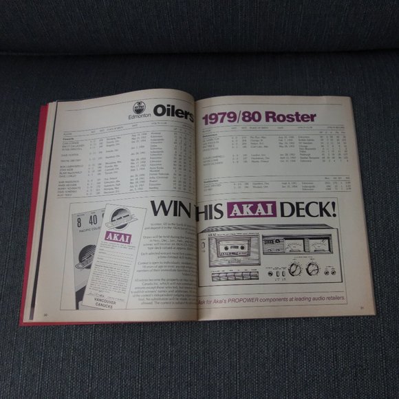 Vintage Vancouver Canucks vs Edmonton Oilers Friday December 28 1979 Program - Picture 10 of 16
